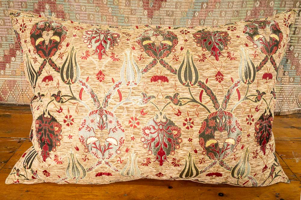 Large Sandalwood Ottoman Turkish Tulip Floor Cushion Cover 69x100cm